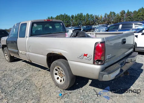 2005 Chevrolet Silverado 1500 Ls из США, поврежденный, VIN 1GCEK19T05E282850